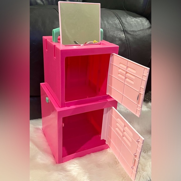 Disney Minnie Stack N Pack Collapsible Locker Cube Storage Bin Mirror Play Case - Picture 10 of 10